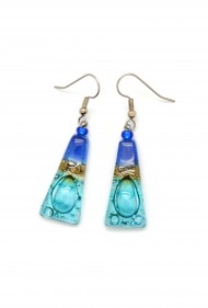 Triangle Glass Earrings